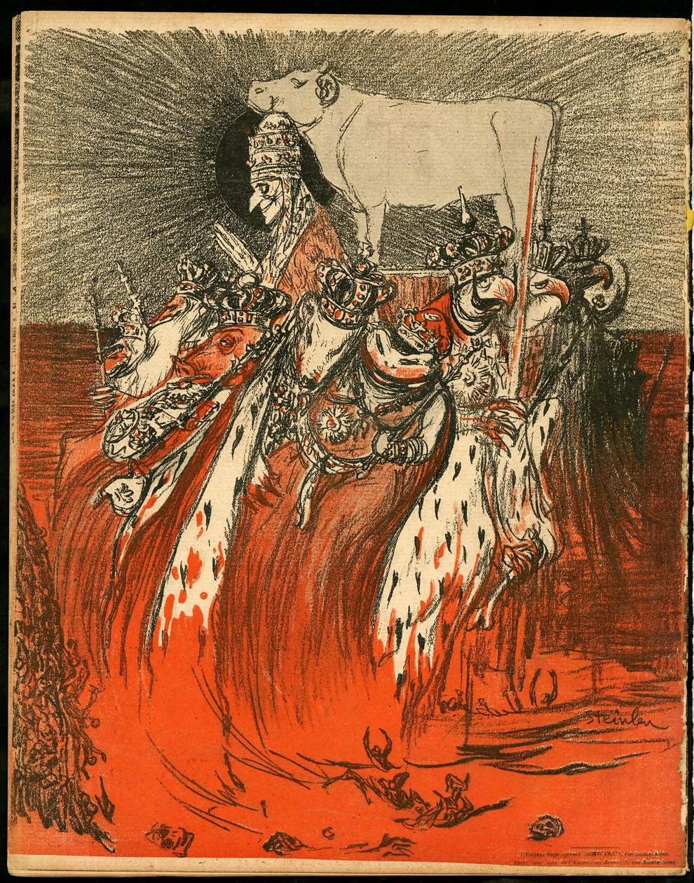 A Placa de Manteiga, número 47, Satirical in Colours de Théophile Alexandre Steinlen