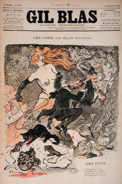 Os Lunáticos, de "Gil Blas". de Théophile Alexandre Steinlen
