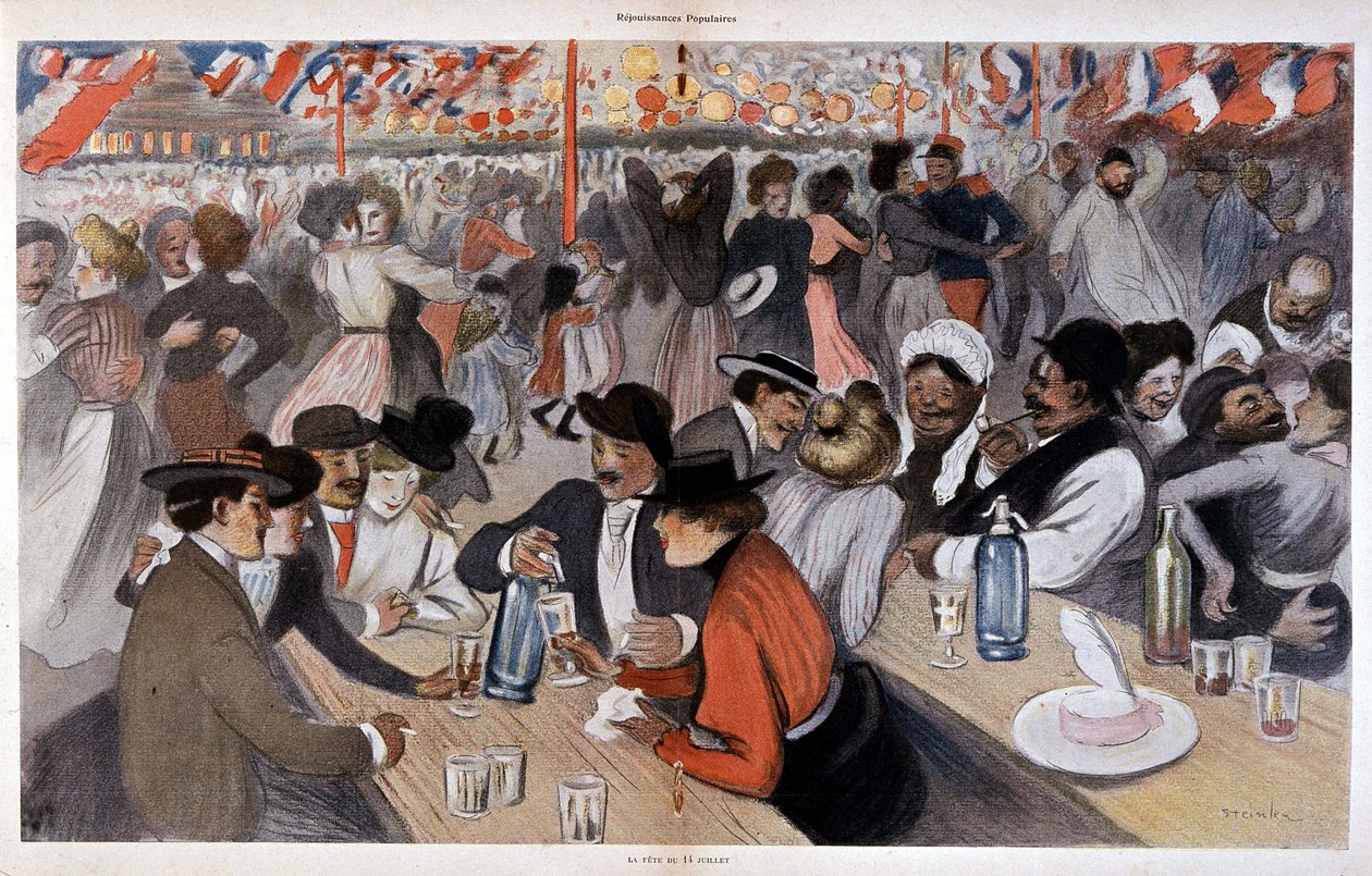 A festa de 14 de julho por Steinlen, n.d. v. 1902 de Théophile Alexandre Steinlen