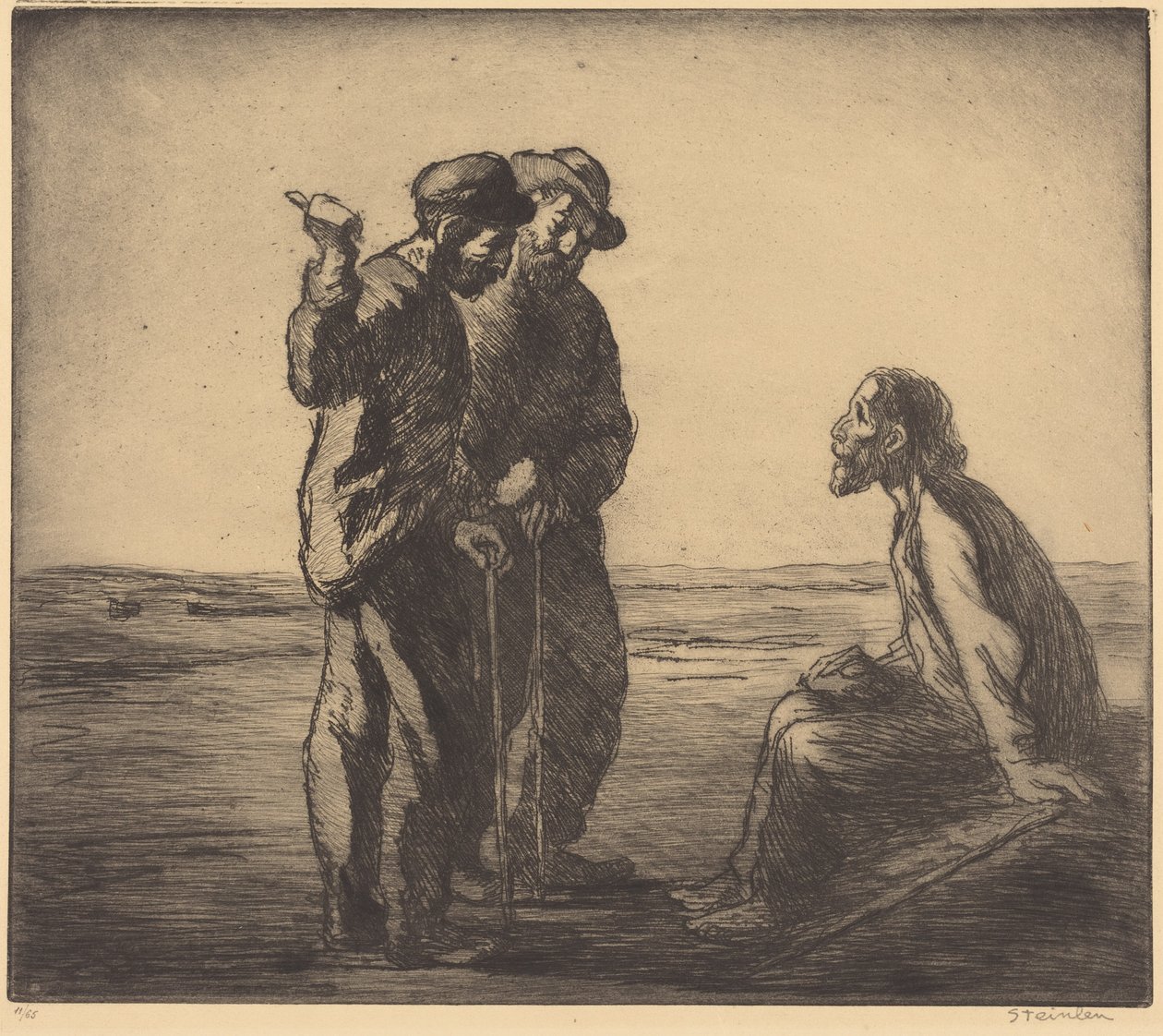 Três Companheiros de Théophile Alexandre Steinlen