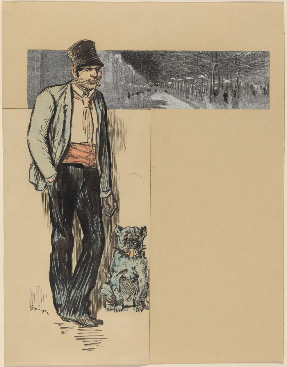 Para a aldeia de Théophile Alexandre Steinlen