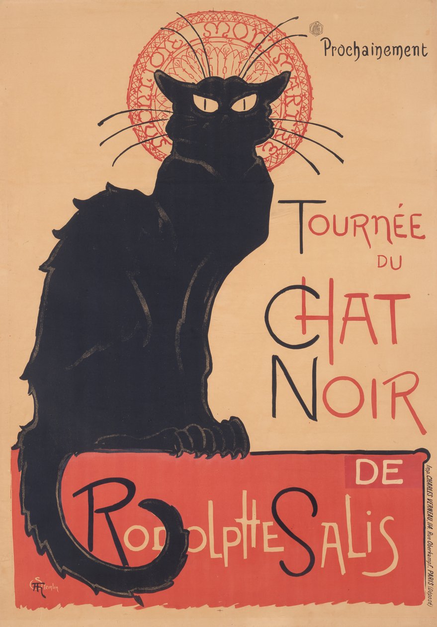 Digressão do Chat Noir de Théophile Alexandre Steinlen
