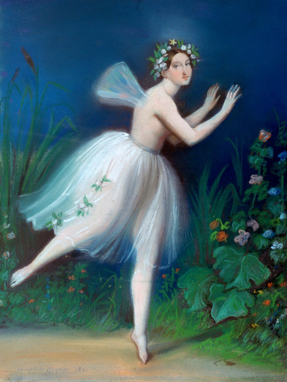 Retrato de Carlotta Grisi em Giselle, 1841 de Theophile Gautier