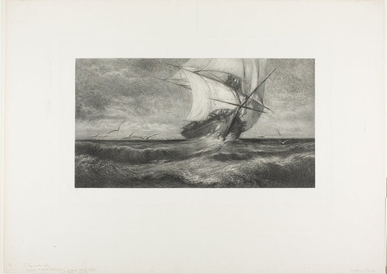 O Navio Fantasma de Theophile Narcisse Chauvel