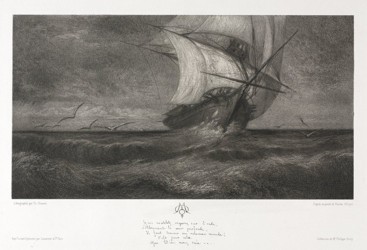 O Navio Fantasma, ou Nas Ondas de Theophile Narcisse Chauvel