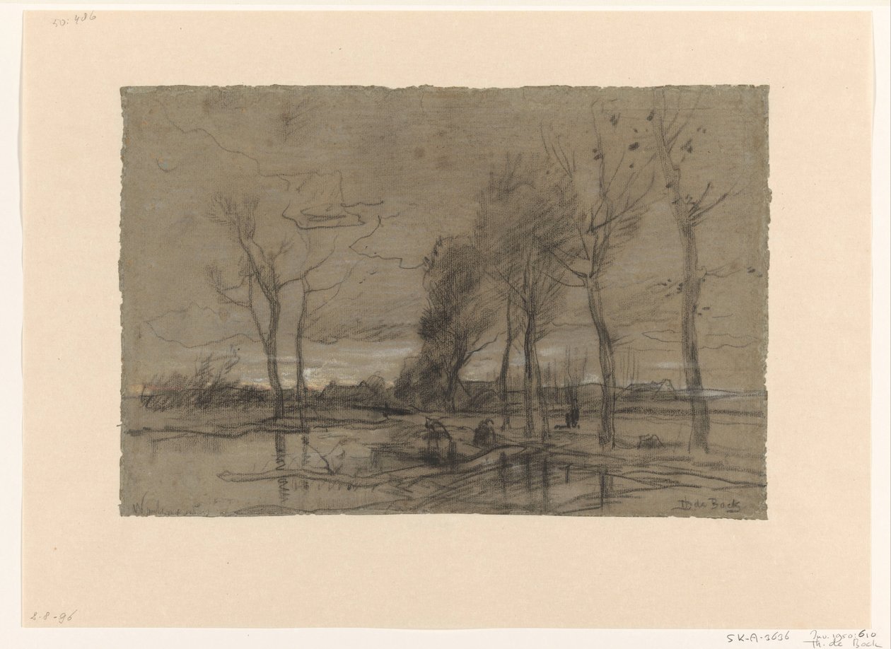 paisagem de outono de Theophile de Bock