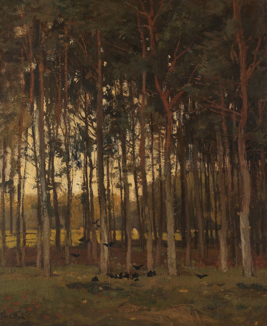 Vista no Bosque de Theophile de Bock