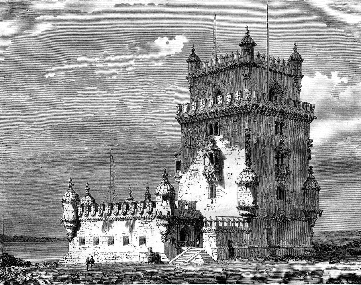 Torre de Belém, Lisboa, Portugal, século XIX. de Therond