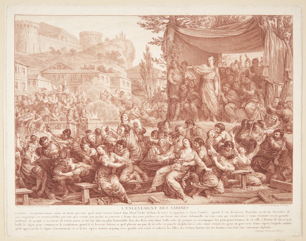 A presa Sabine de Therèse Éléonore Lingée