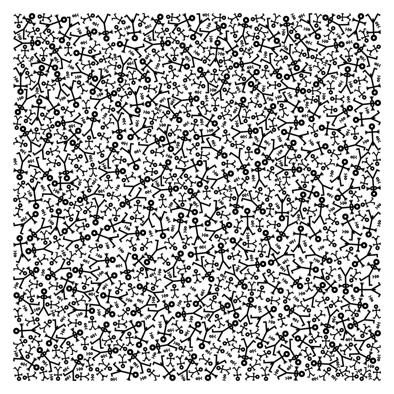 Ícone de multidão aleatório, 2005 de Thisisnotme Thisisnotme