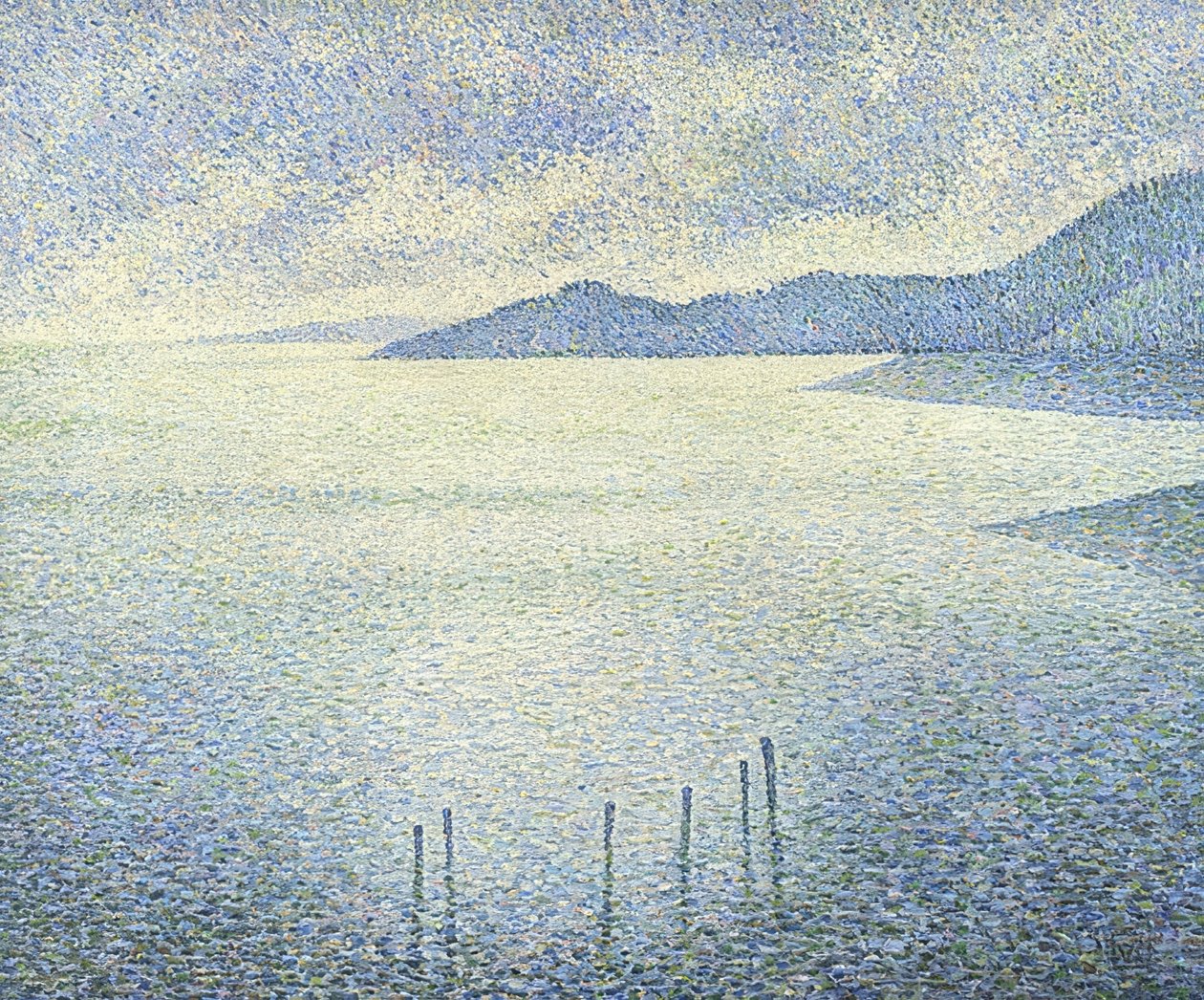Cena costeira. Por volta de 1892 de Théo van Rysselberghe