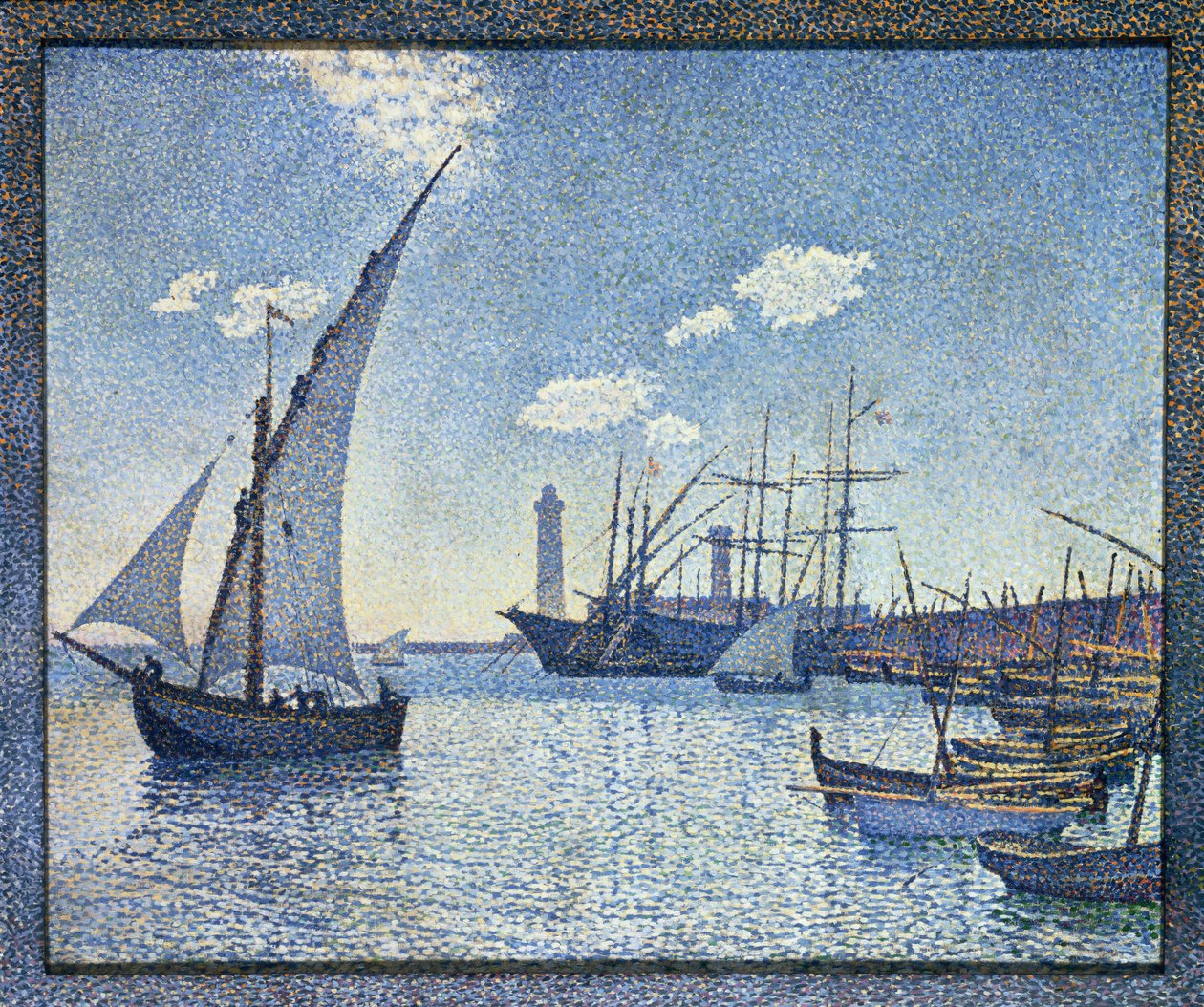 Porto de Cette, Les Tartanes, 1892 de Théo van Rysselberghe