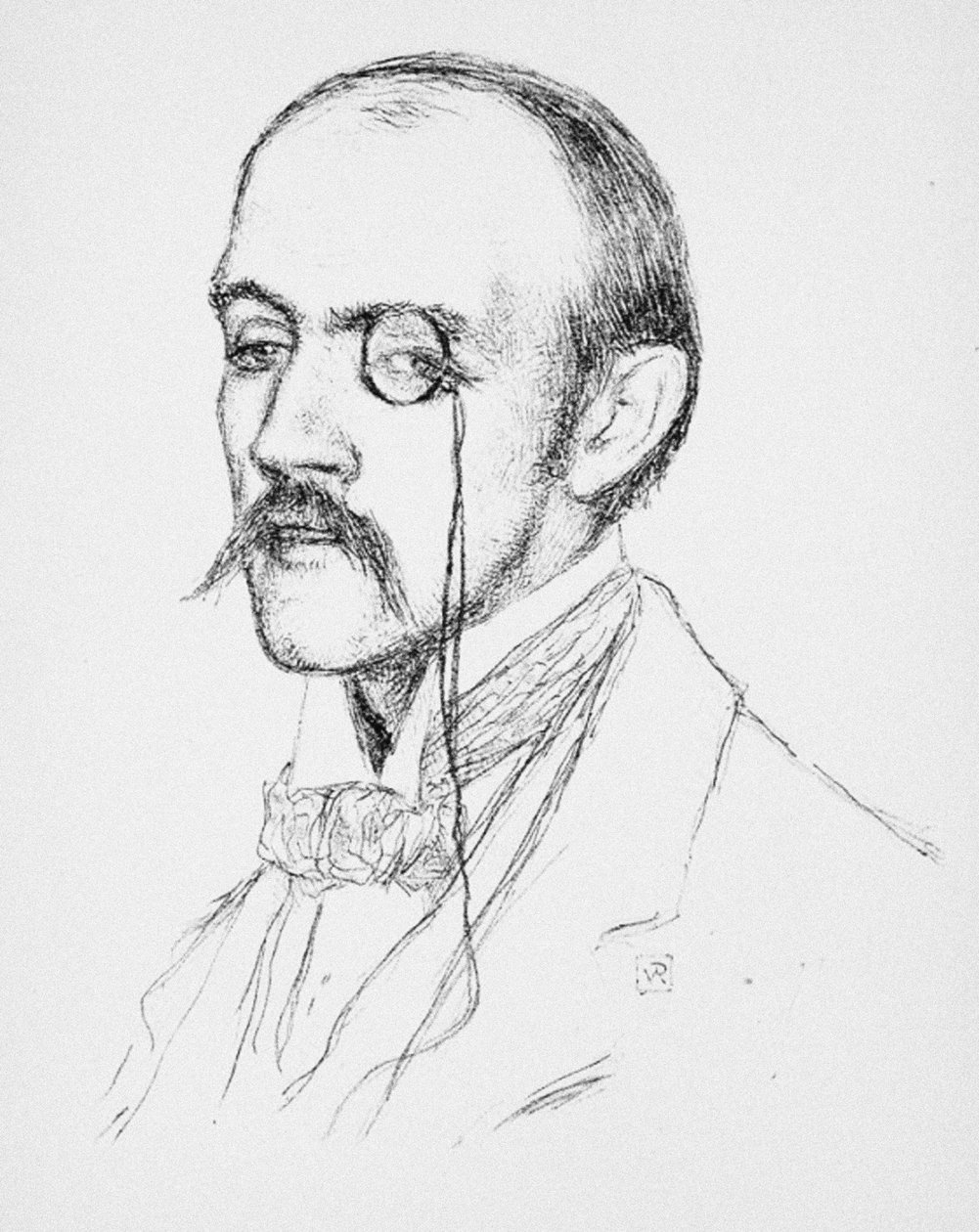 Retrato de Henri de Régnier, c. 1898 de Théo van Rysselberghe