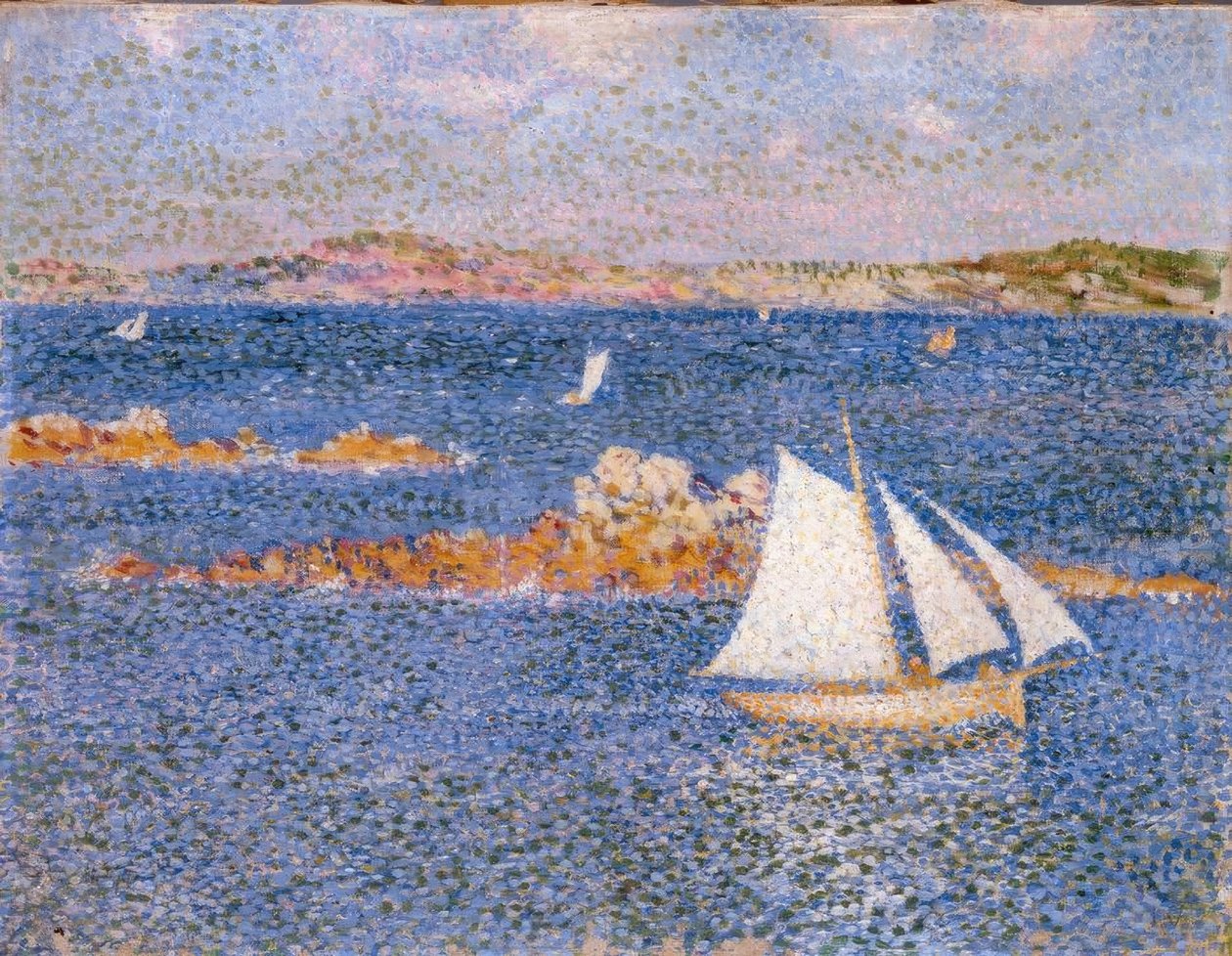 Perto das rochas de Per-Kiridec de Théo van Rysselberghe