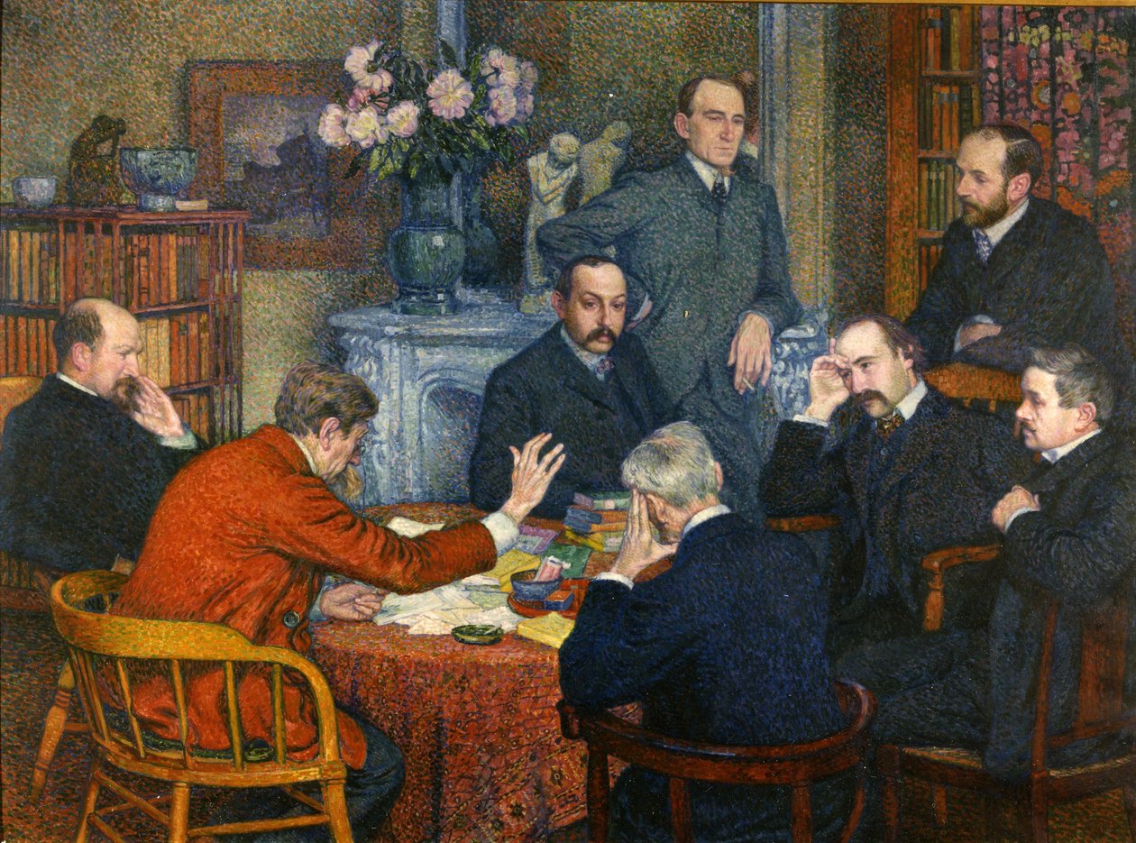 A palestra de Emile Verhaeren, 1903. de Théo van Rysselberghe