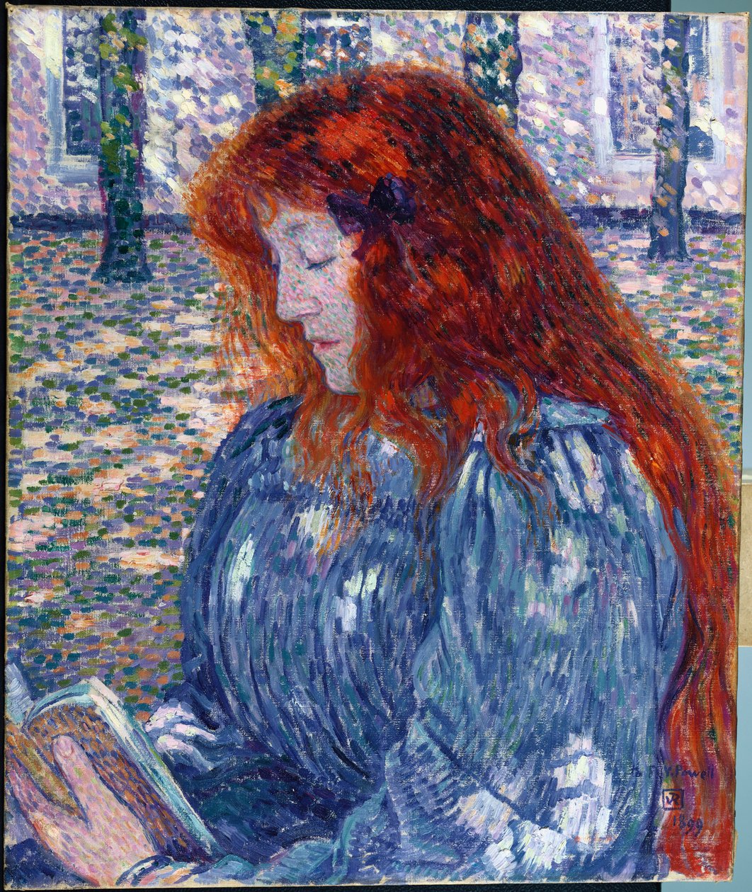 Mulher lendo, 1899 de Théo van Rysselberghe