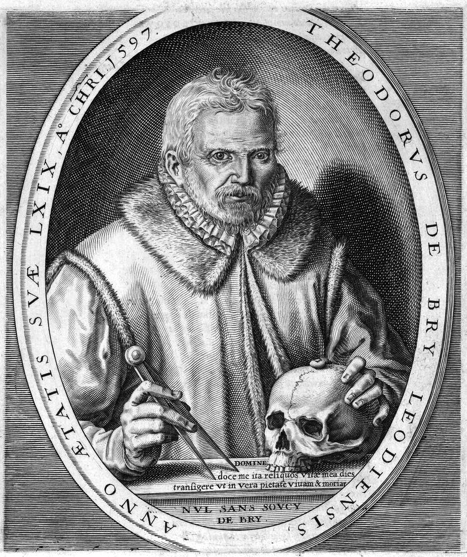 Retrato de Theodor de Bry de Theodore de Bry