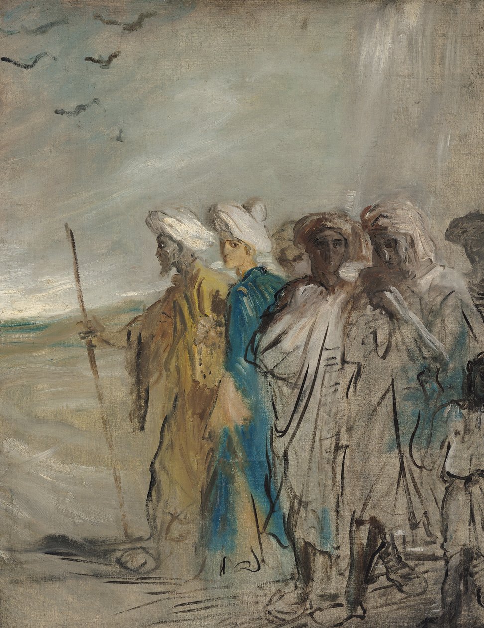 Grupo de árabes ou José, vendido por seus irmãos de Théodore Chassériau