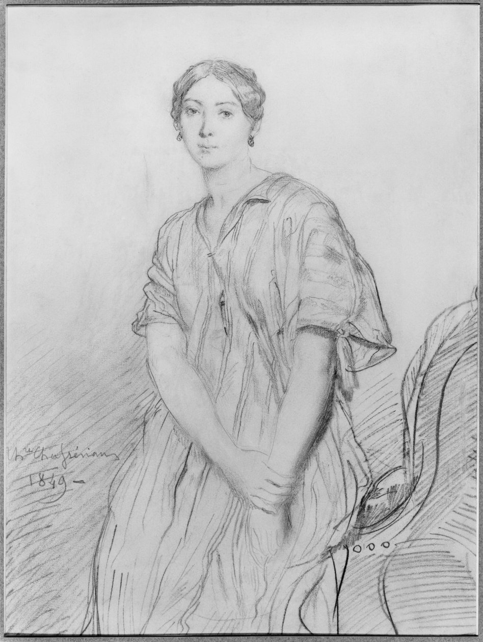 Retrato de Alice Ozy, 1849 de Théodore Chassériau