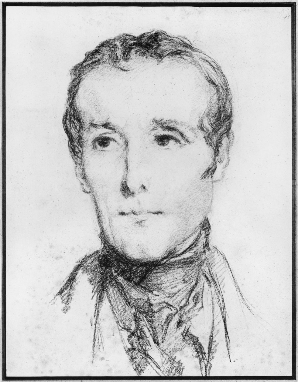 Retrato de Alphonse de Lamartine, c.1848 de Théodore Chassériau