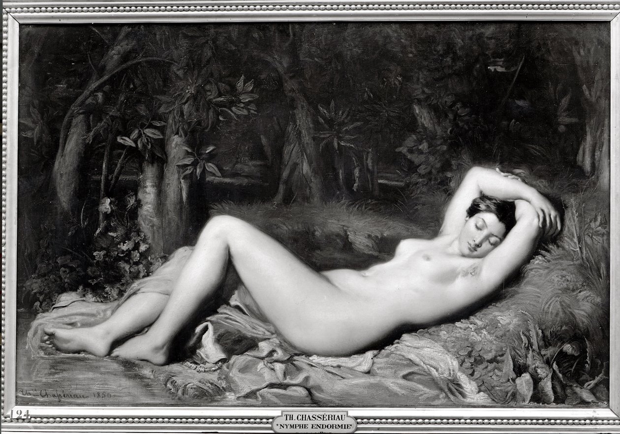 Ninfa Adormecida de Théodore Chassériau