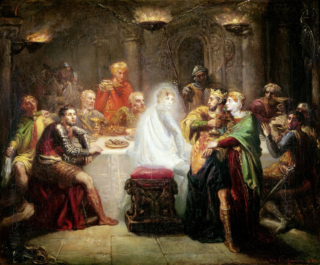 O fantasma do Banquo de Théodore Chassériau