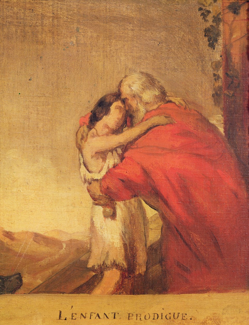 O filho pródigo retorna (estudo preparatório) de Théodore Chassériau