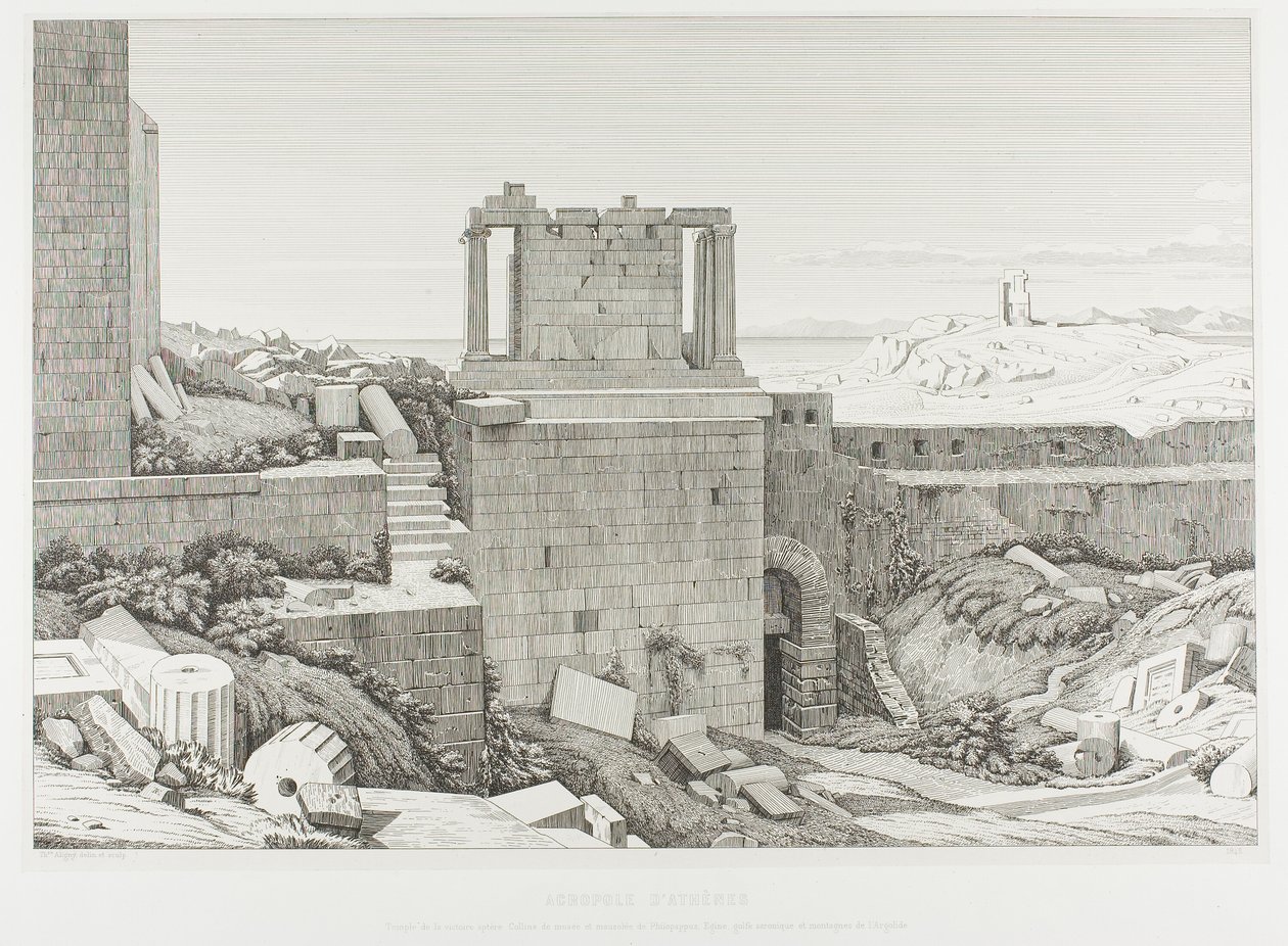 A Acrópole de Atenas de Théodore Caruelle d
