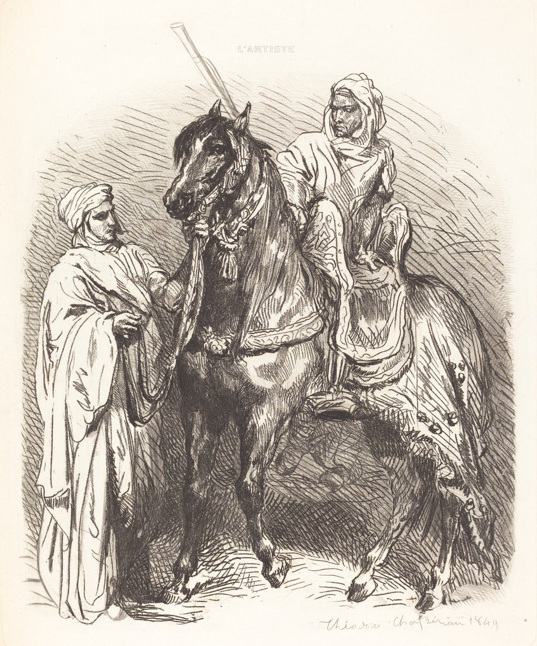 Montagem árabe de Théodore Chassériau