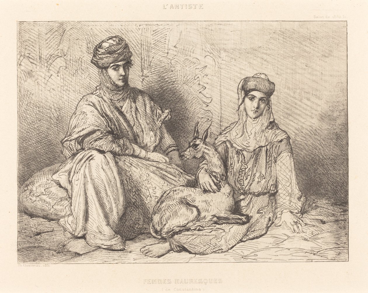 Mulheres Mouras de Constantino de Théodore Chassériau