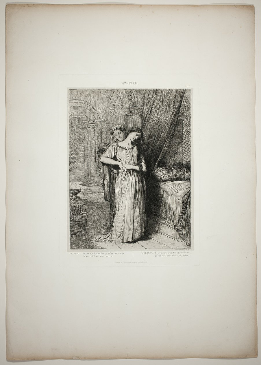 If I Do Die Before Thee, prato oito de Otelo de Théodore Chassériau