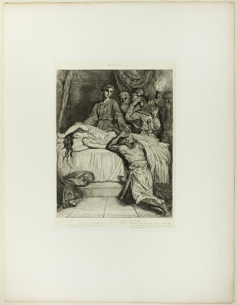 Oh! Oh! Oh!, prato quatorze de Otelo de Théodore Chassériau