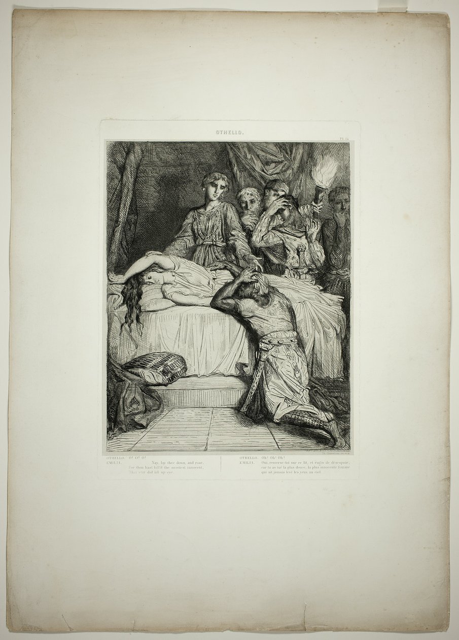 Oh! Oh! Oh!, prato catorze de Otelo de Théodore Chassériau