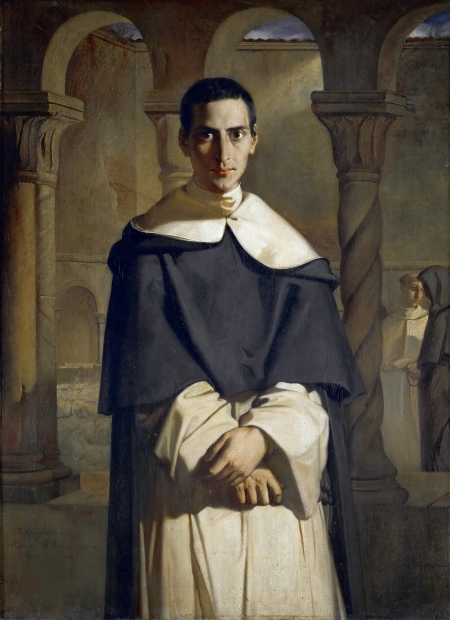 Retrato de Henri Dominique Lacordaire, 1840. de Théodore Chassériau
