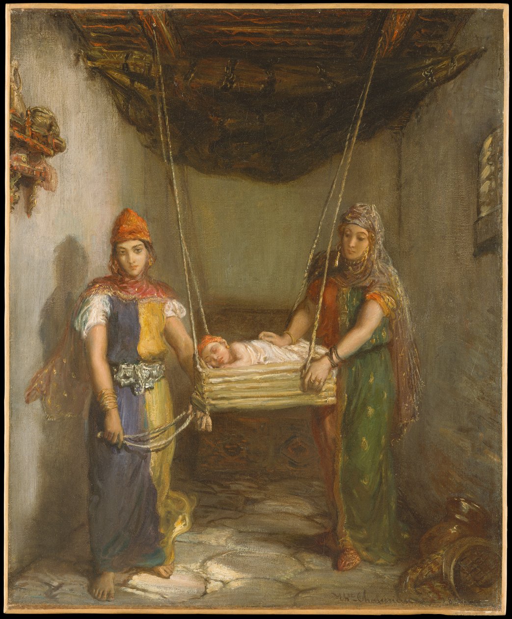 Cena no bairro judeu de Constantino de Théodore Chassériau