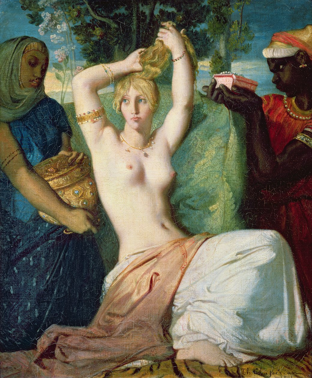 O banheiro de Ester, 1841 de Théodore Chassériau