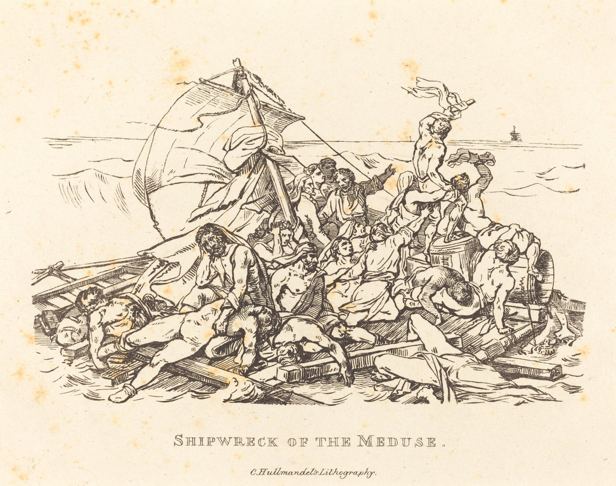 Naufrágio da Medusa de Théodore Gericault and Nicolas Toussaint Charlet