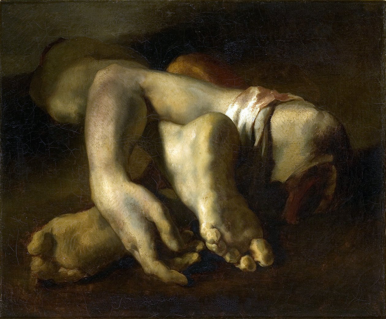 Estudo dos pés e das mãos de Theodore Gericault