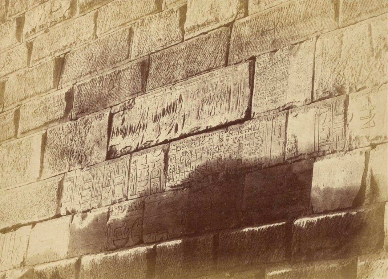 (Inscrições hieroglíficas em Elephanta) de Théodule Devéria