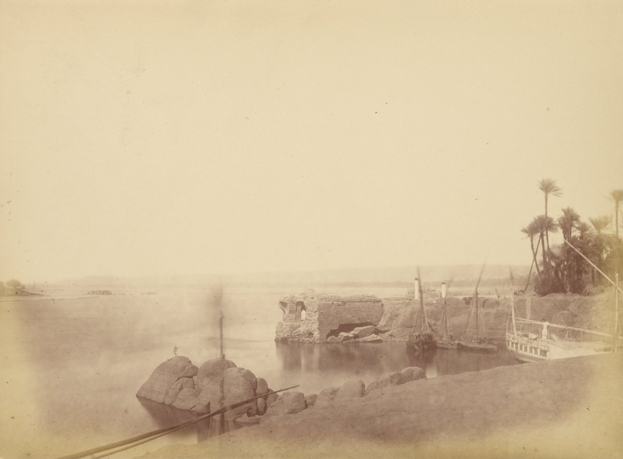 (Vista do antigo porto de Elephanta) de Théodule Devéria