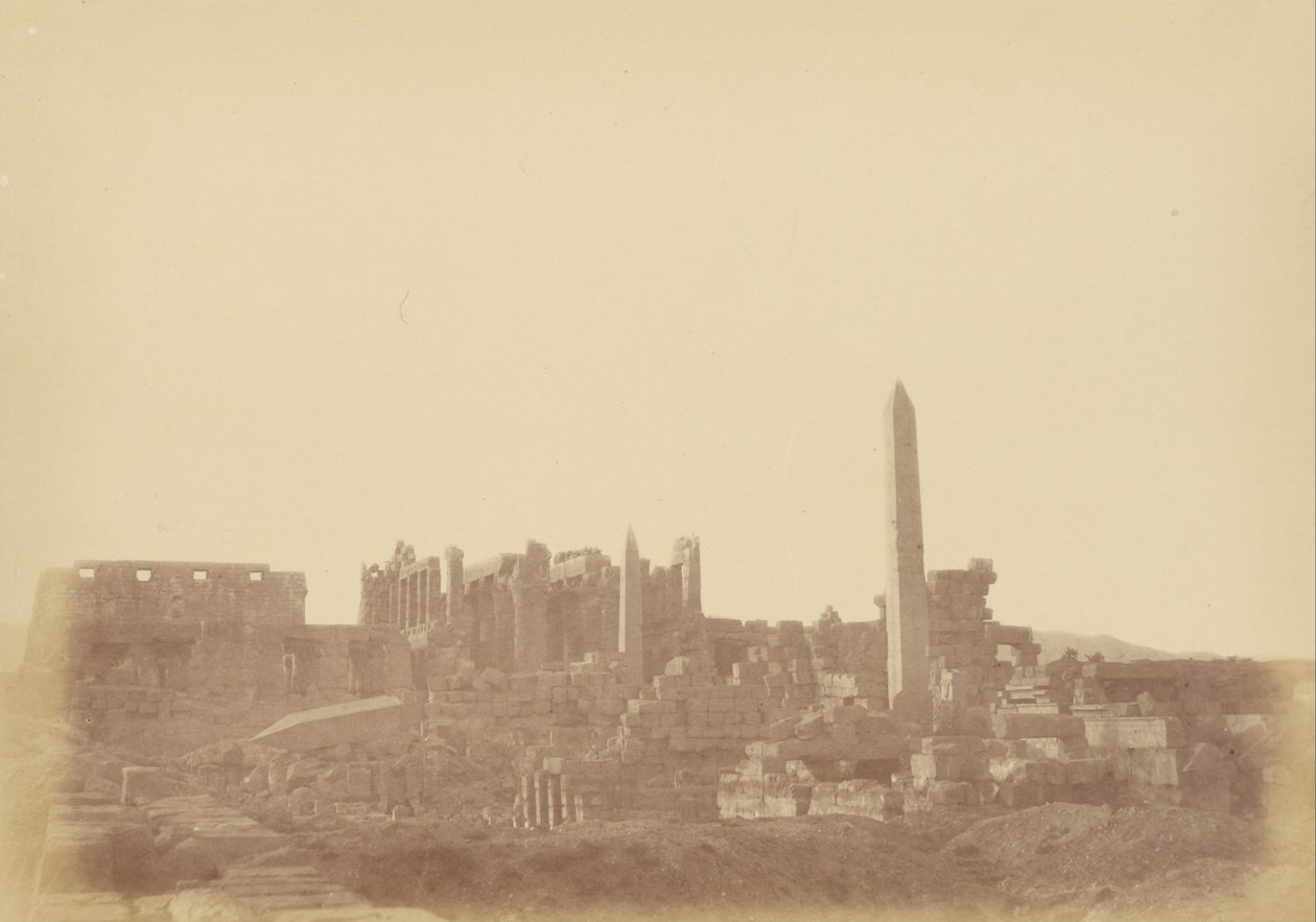 Visão geral do Palácio de Karnak de Théodule Devéria