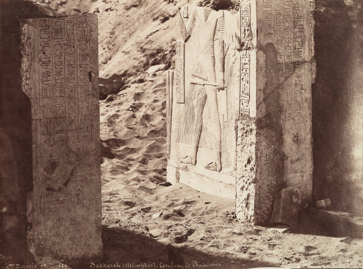 Tumba de Ptahmose, Saqqara Memphis, 1859. de Théodule Devéria