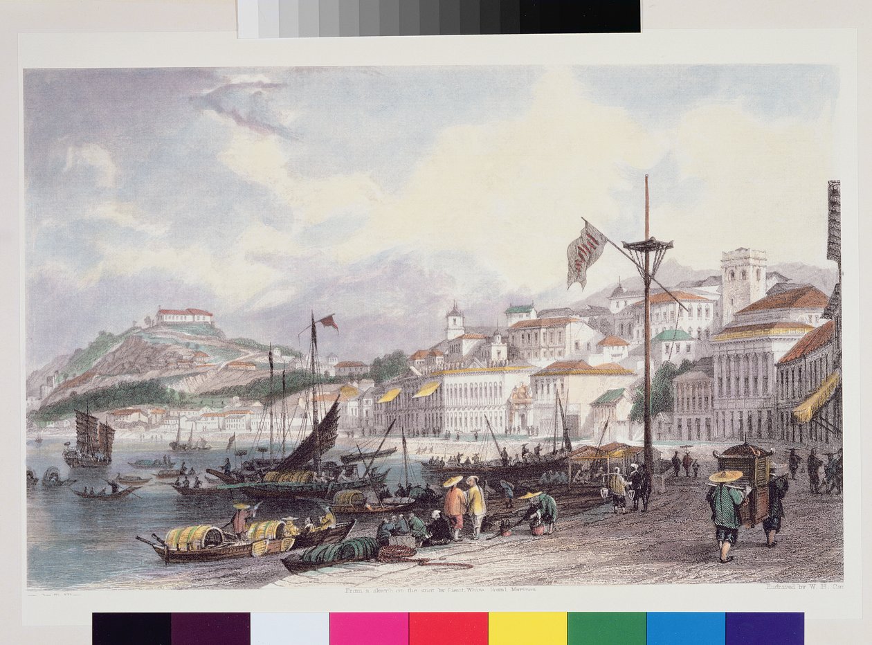 Pria Grande, Macao, c.1850  de Thomas Allom