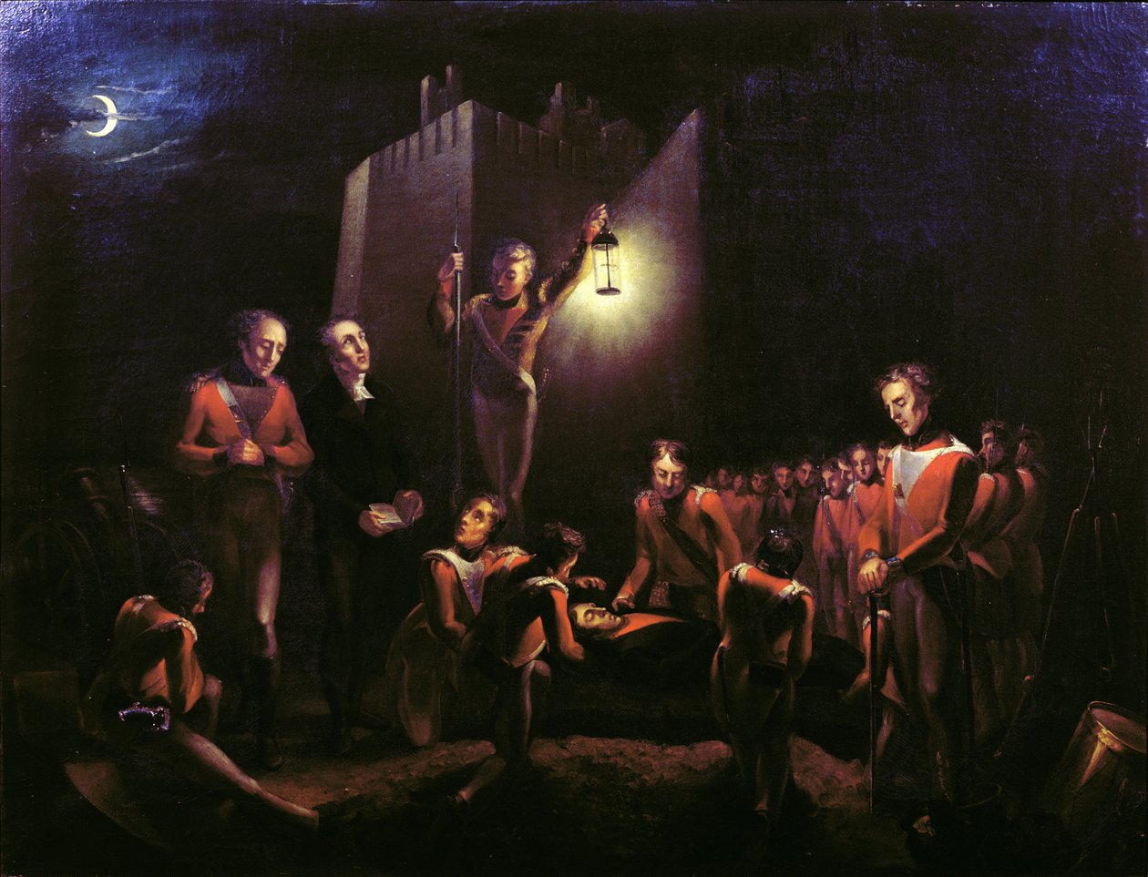 O enterro de Sir John Moore na Corunha, 1809 de Thomas Ballard