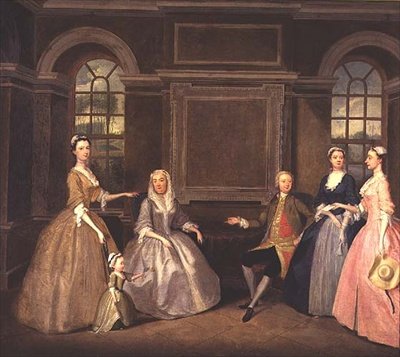 As famílias de Broke and Bowes, 1740 de Thomas Bardwell
