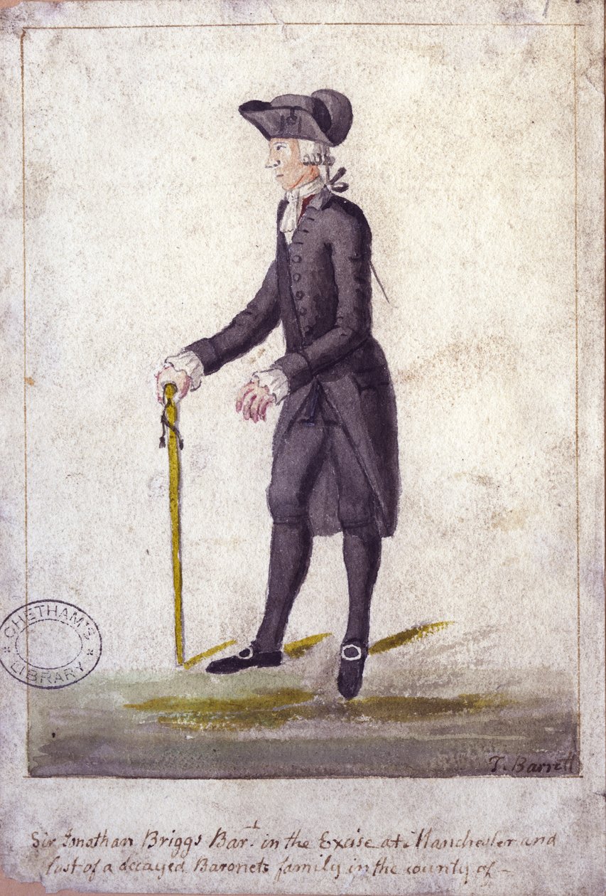 Sir Jonathan Briggs (caneta e tinta no papel) de Thomas Barritt