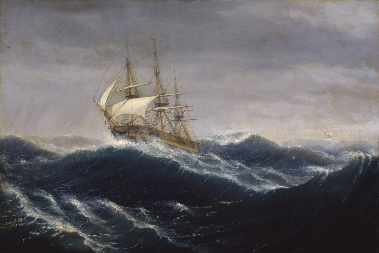 O navio Ohio, 1829 de Thomas Birch