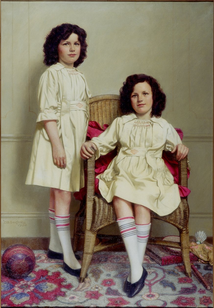 Os gêmeos (Winifred e Leonora Reid), 1920 de Thomas Bowman Garvie