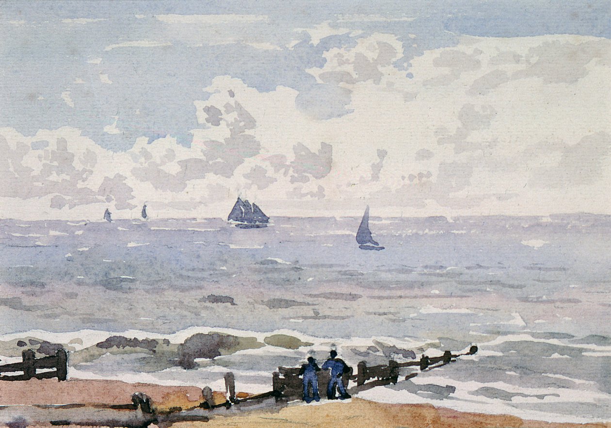 Seascape da praia, Aldeburgh de Thomas Churchyard