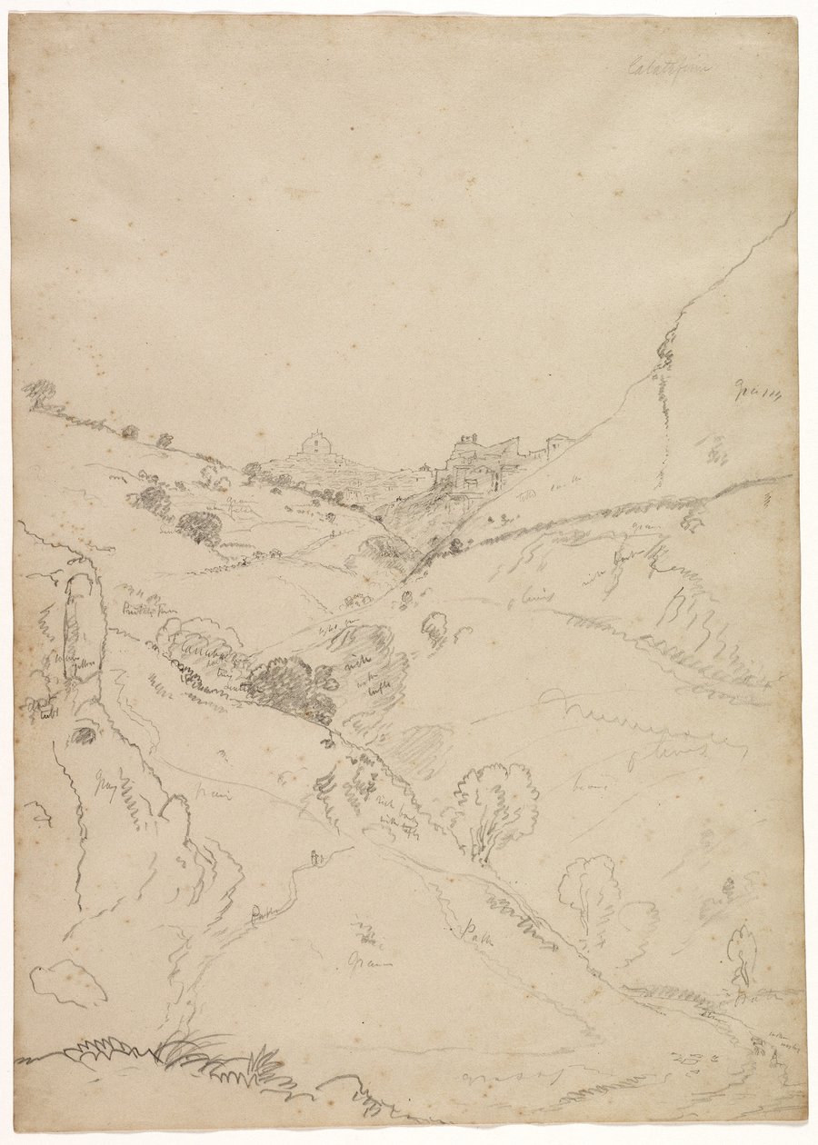 Calatafimi, Sicília, 1842 de Thomas Cole